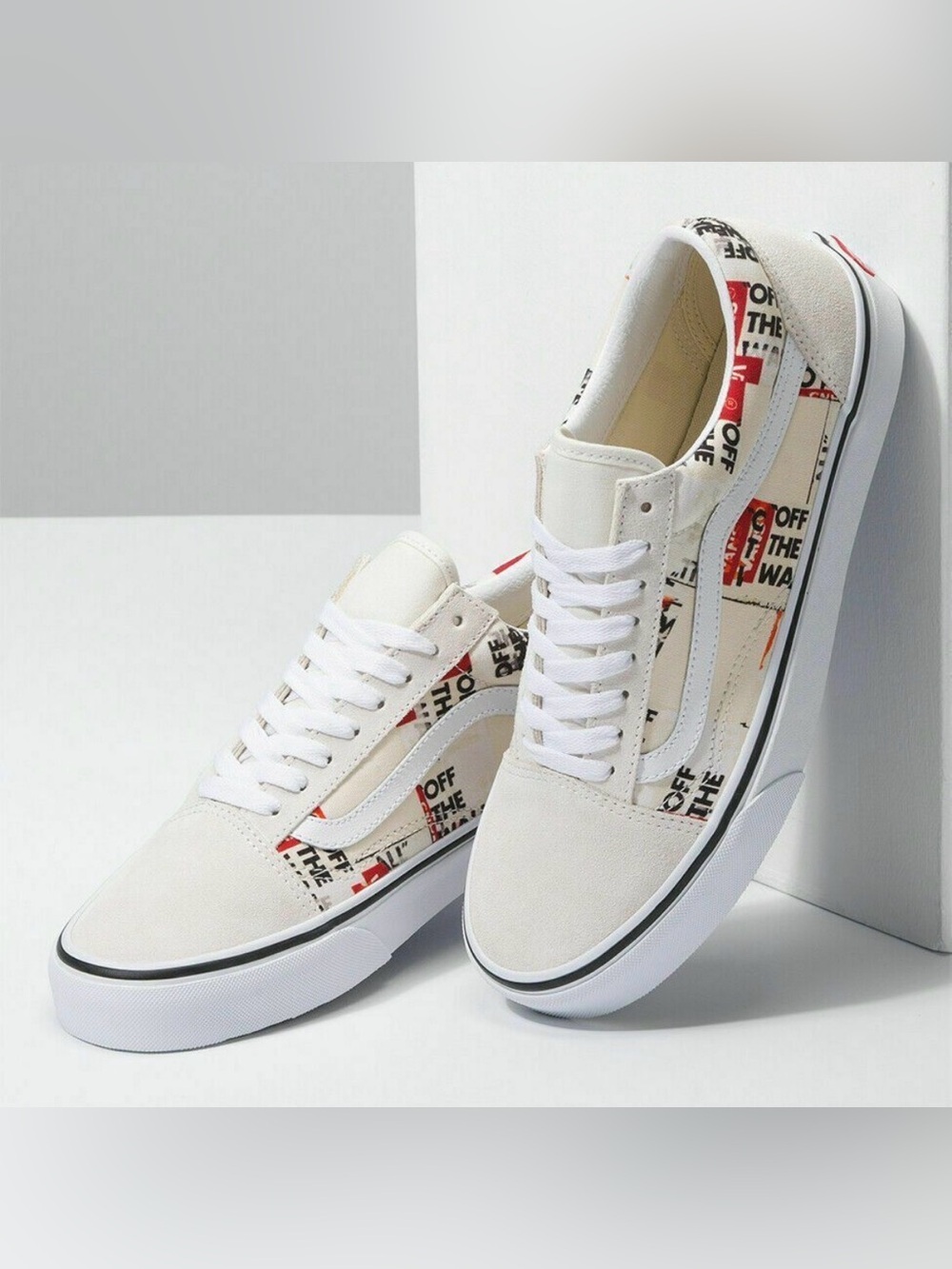 Vans Old Skool 'Packing Tape-Blanc De Blanc' Lace Up Sz W9 M7.5 Skater Grunge